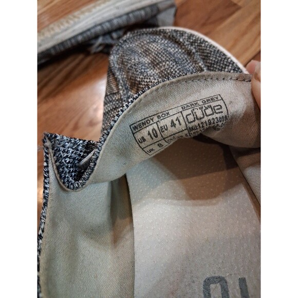 Hey Dude Wendy‎ Sox Black White - Size 10 Slip Ons - Picture 7 of 7